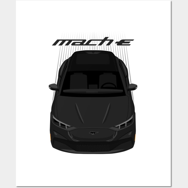 Ford Mustang Mach E SUV - Black Wall Art by V8social